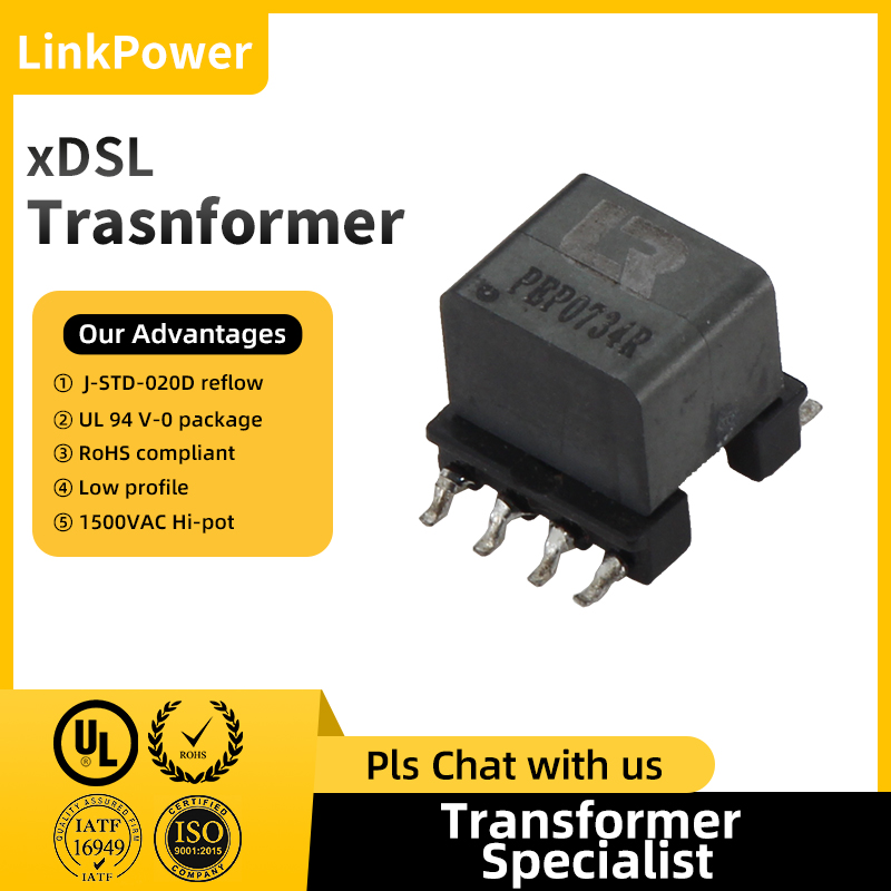 Advanced xDSL transformers deliver superior broadband performance and reliable high-speed Internet connections.